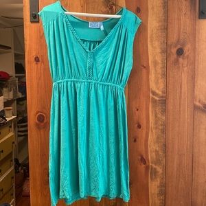 Survival dress, size L, color: teal, stretchy shift dress